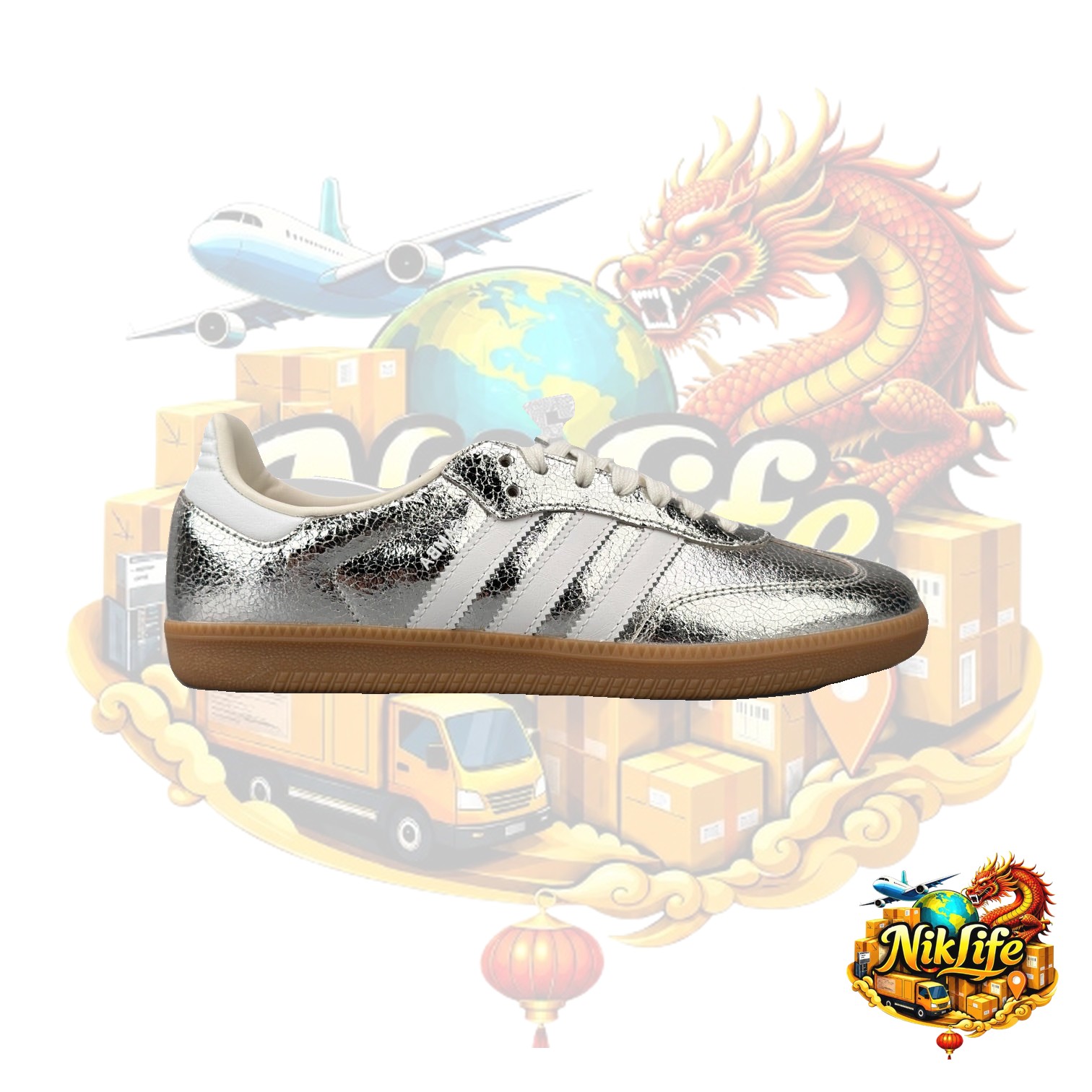 Adidas Samba OG Silver Metallic