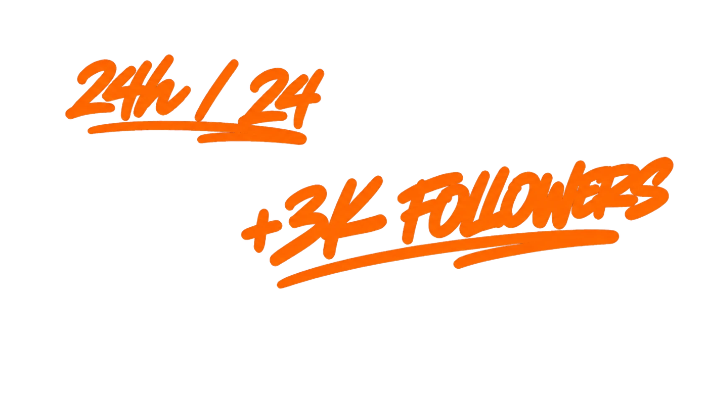 24h / 24 +20K Followers