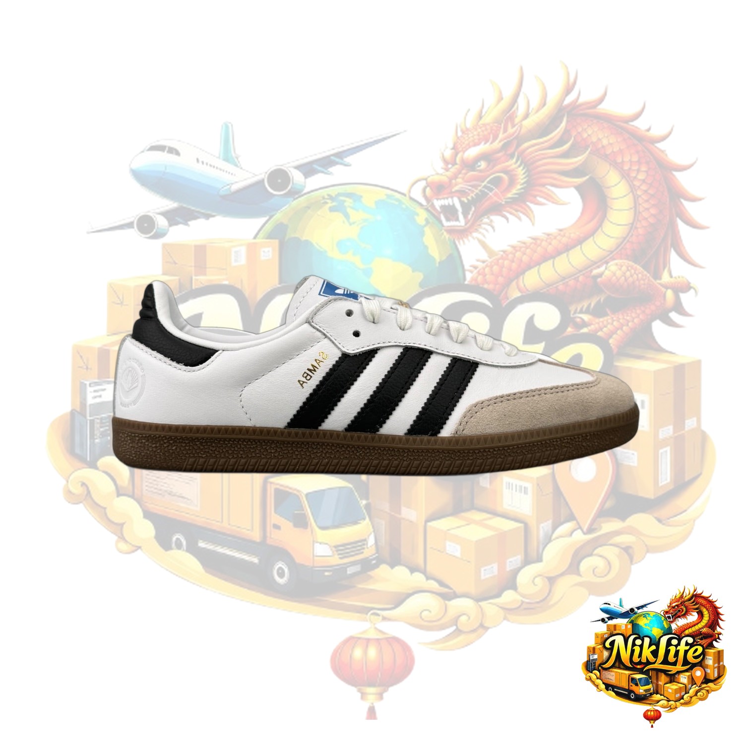 Adidas Samba OG White/Brown