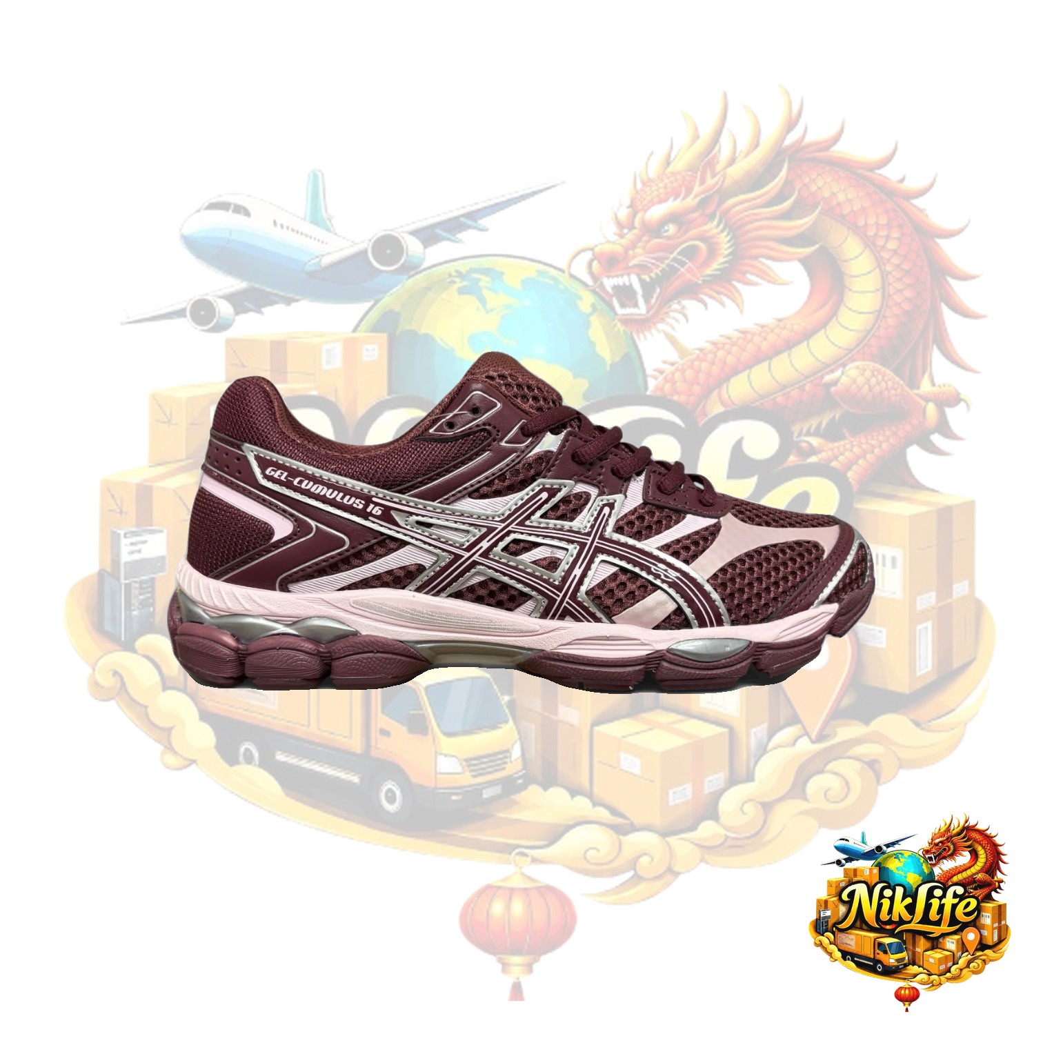 ASICS GEL-Cumulus 16 Burgundy