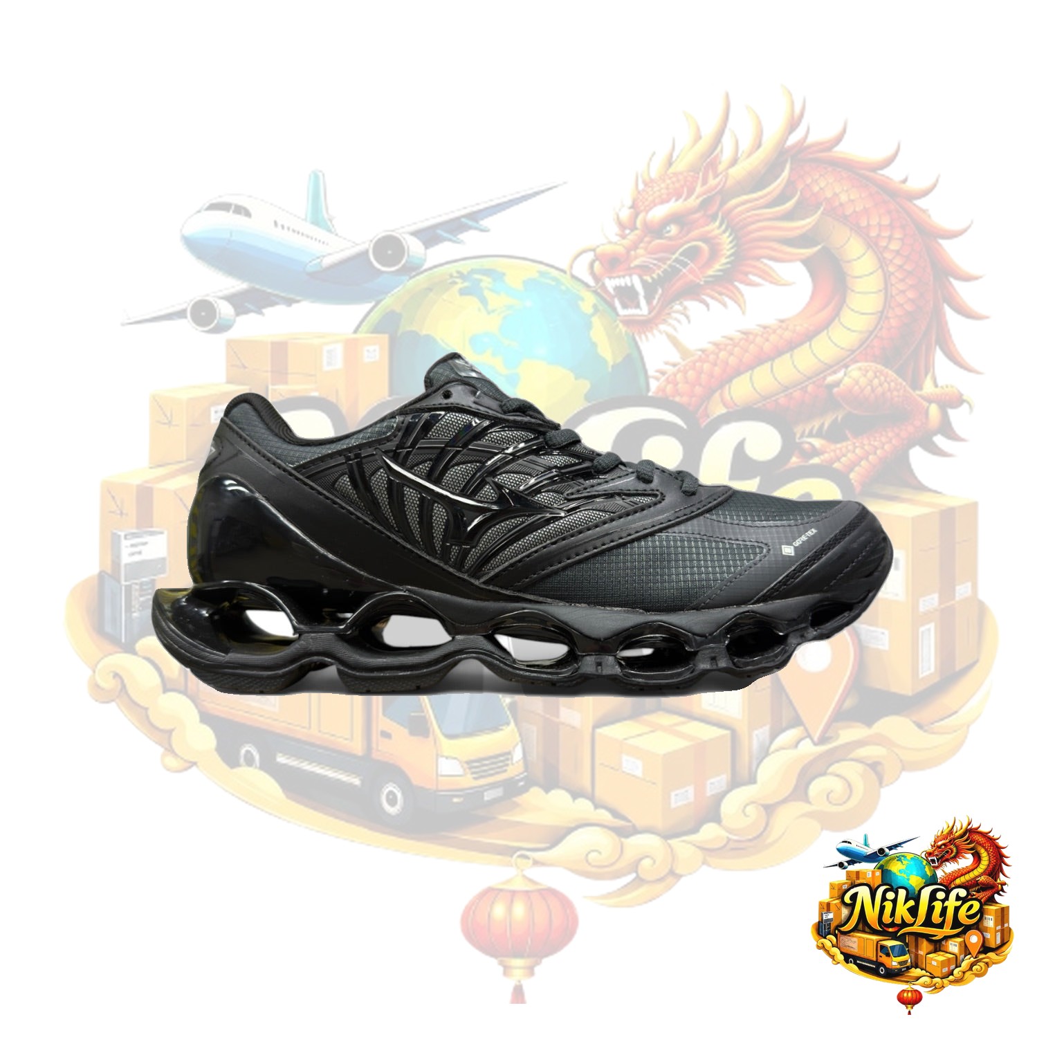 Mizuno Wave Prophecy 8 All Black GTX